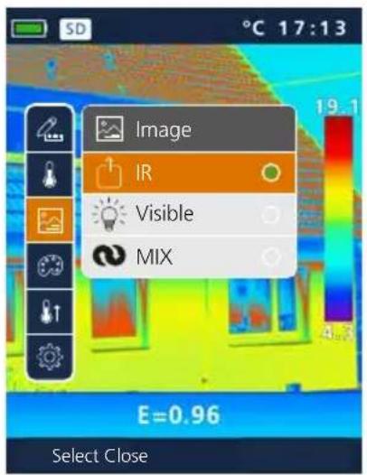 Laserliner ThermoCameraCompact Plus - Image modes - 5