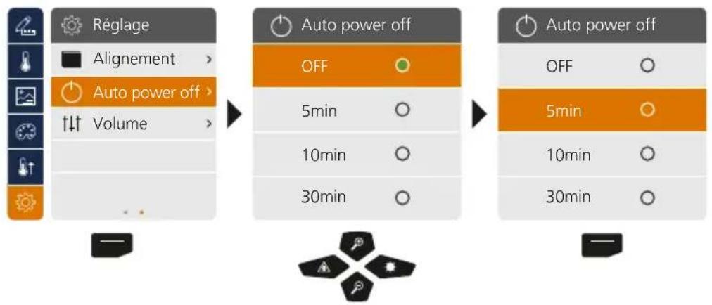Laserliner ThermoCameraCompact Plus - Réglage : arrêt automatique - 2