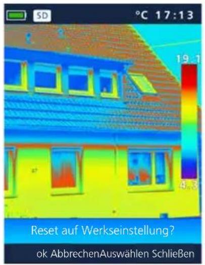 Laserliner ThermoCameraCompact Plus - Einstellungen: Werkseinstellung - 2