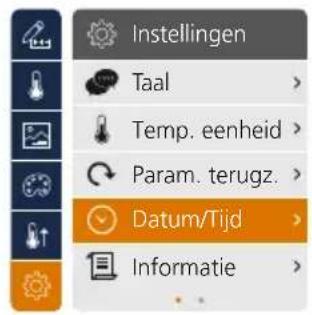 Laserliner ThermoCameraCompact Plus - Installingen: Datum / Tijd - 2