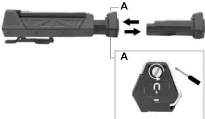 Laserliner NovaMaster 800 - Ta ut batteripakken - 1
