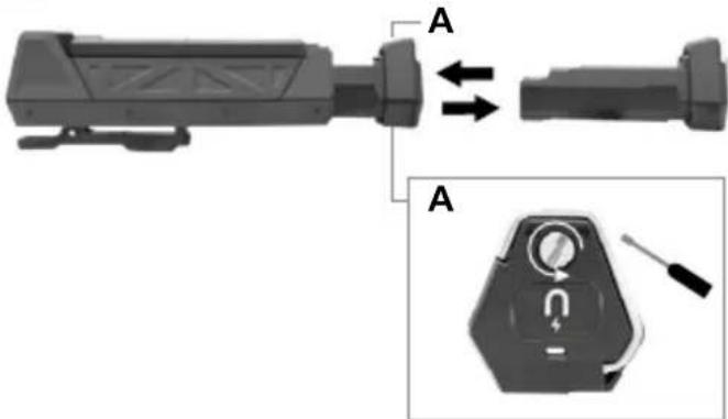 Laserliner NovaMaster 800 - Wyjmowanie akumulatora - 1
