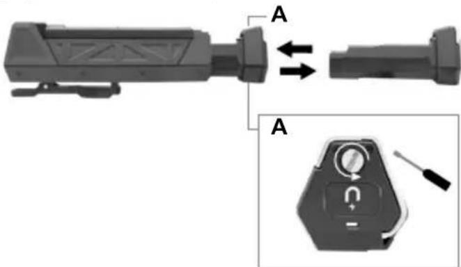 Laserliner NovaMaster 800 - Remove the battery pack - 1