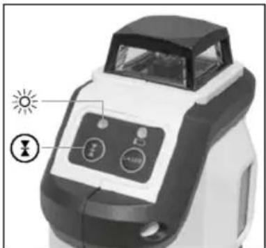 Laserliner SuperLineLaser RX30 - Ⓔ READY Modalità di ricezione manuale Opzionale: utilizzo del ricevitore laser RX - 1