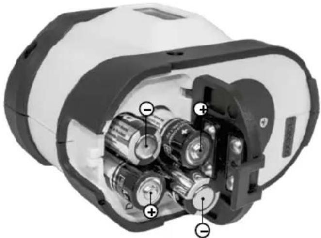 Laserliner SuperLineLaser RX30 - Mise en place des piles - 1