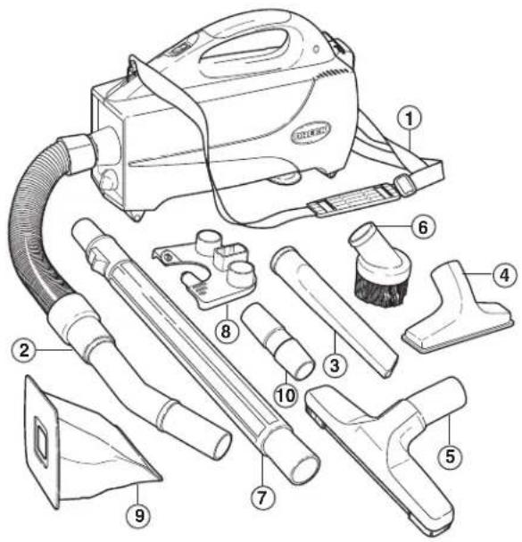 Oreck BB1200 - Parts List - 1