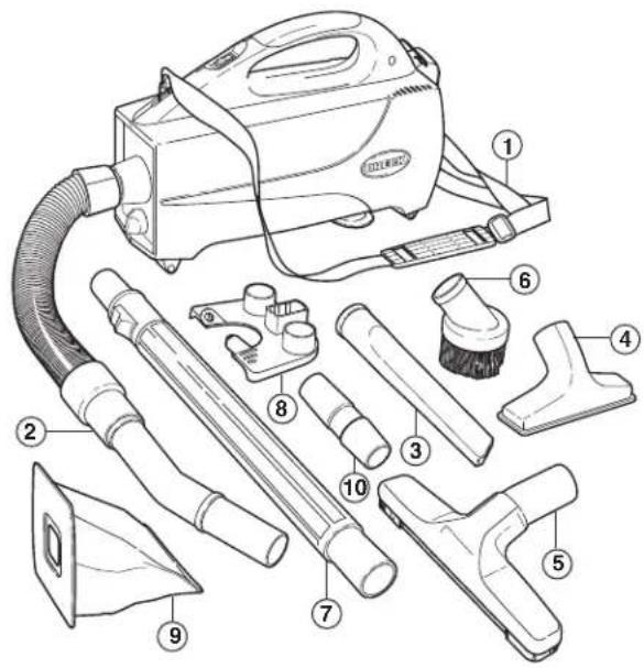 Oreck BB1200 - Lista de accesorios - 1