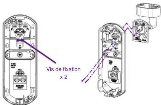 OPTEX FlipX FLXADAM - Fixez le socle à l'aide des vis de fixation. - 1