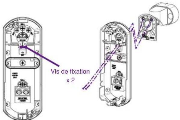 OPTEX FlipX FLXADAM - Fixez le socle à l'aide des vis de fixation. - 1