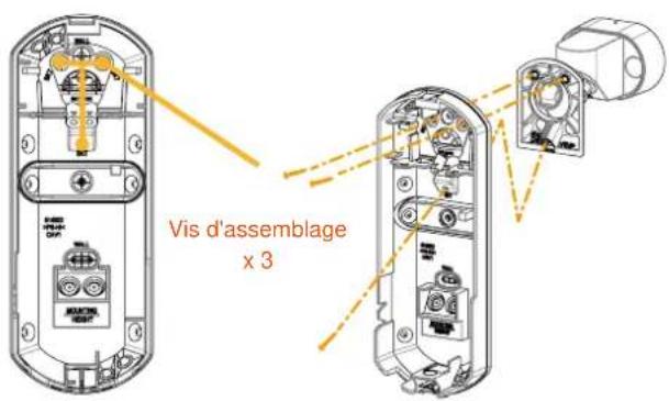 OPTEX FlipX FLXADAM - Fixer le socle sur le support - 1