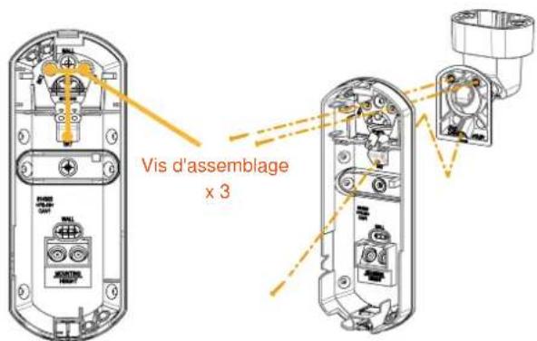 OPTEX FlipX FLXADAM - Fixer le socle sur le support - 1