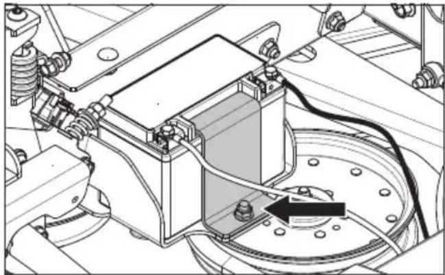 HUSQVARNA Z554L - Batterie dépose - 1