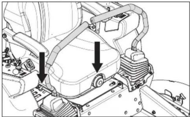 HUSQVARNA Z554L - Lever de réglage du siège - 1