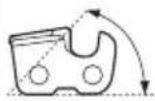 HUSQVARNA 135e - Slibeskalaer og slibning af savkæde - 3