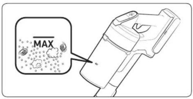 SAMSUNG VS20R9072T7 - Wann der Staubbehälter entleert werden muss - 1