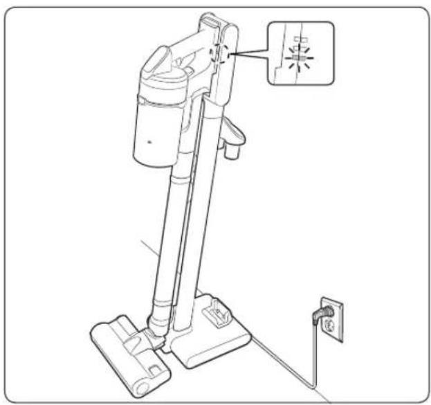 SAMSUNG VS20R9072T7 - Utilisation du socle de charge - 1