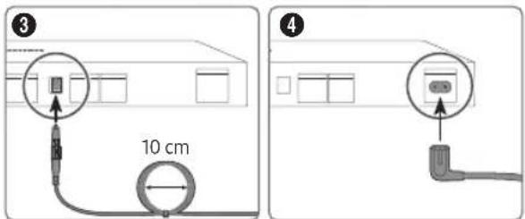 ③ 10 cm ④