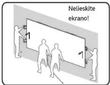 Nelieskite ekrano!