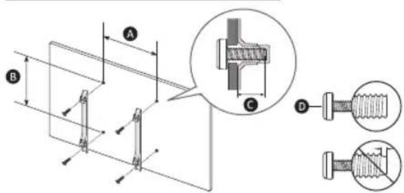 SAMSUNG MNA110MS1AC - Specifikimet e bazamentit për mur (VESA) - 1