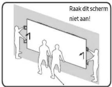 Raak dit scherm niet aan!