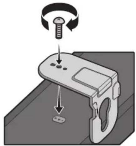 SAMSUNG HWS67A - Installieren Sie 2 Wandhalterungen mit der richtigen Ausrichtung auf der Unterseite der Soundbar unter Verwendung von 2 Schrauben. - 1