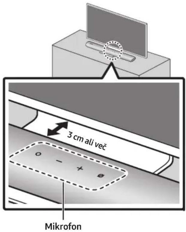 SAMSUNG HWS67A - NAMESTITEV ZVOČNIKA SOUNDBAR PRED TELEVIZER - 1