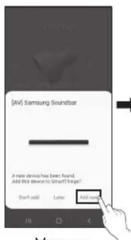 SAMSUNG HWS67A - Connexion initiale - 2