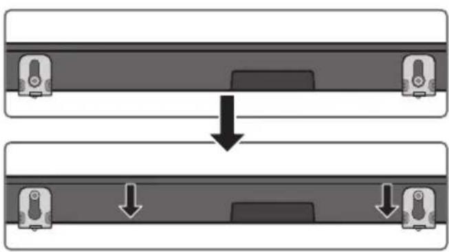 SAMSUNG HWS67A - Coloque o Guia do suporte de parede encostado à superficie da parede. - 8
