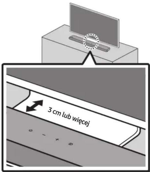 SAMSUNG HWS56B - INSTALACJA LISTY SOUNDBAR PRZED TELEWIZOREM - 1