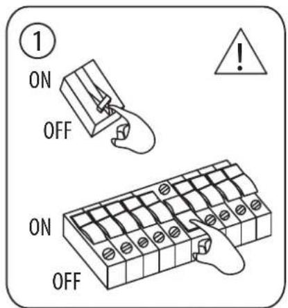 ① ON OFF ON OFF