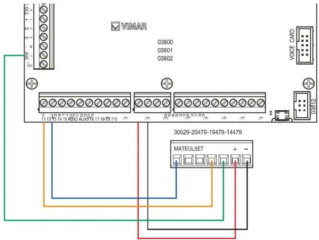 Vimar 20479.N - Connexions servant à neutraliser le capteur micro-ondes - 1