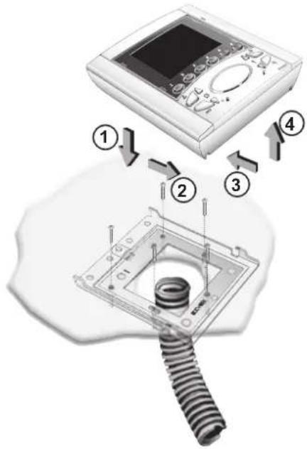 Vimar ELVOX 6711 - Install the video interphone away from sources of light and heat. - 3