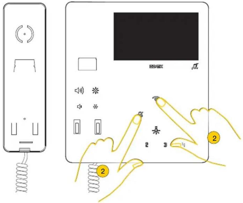 Vimar ELVOX 7549 - Programmation de l'identifant ID primaire (Modalité de programmation standard) - 2