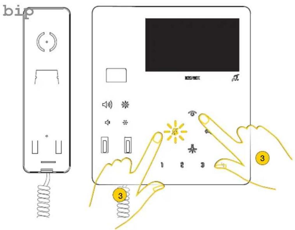 Vimar ELVOX 7549 - Programmation de l'identifant ID primaire (Modalité de programmation standard) - 3