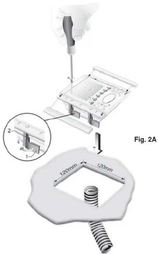 Vimar ELVOX 6611AU - INSTALACIÓN DEL ART. 6611/AU CON LOS SUPORTES ART. R660 - 1