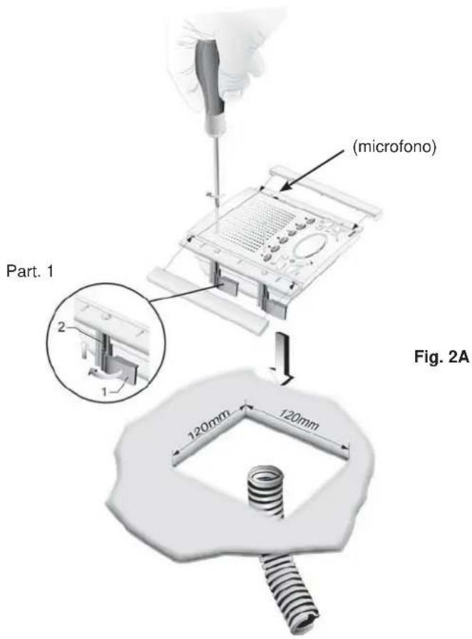 Vimar ELVOX 6611AU - INSTALLAZIONE 6611/AU CON LE STAFFE Art. R660 - 1
