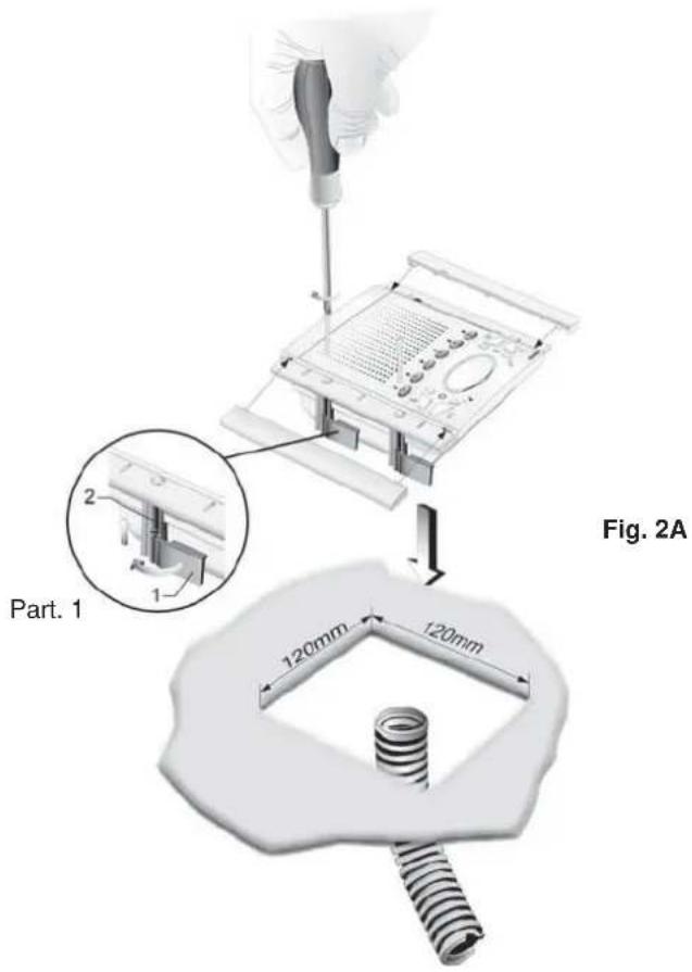 Vimar ELVOX 6611AU - INSTALLATION OF TYPE 6611/AU WITH BRACKETS TYPE R660 - 1
