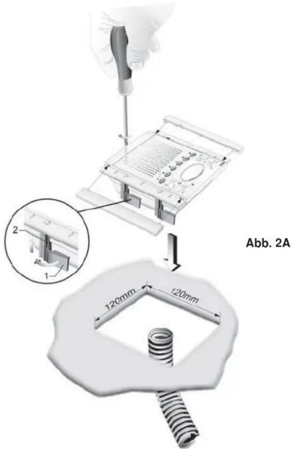 Vimar ELVOX 6611AU - INSTALLATION DES ART. 6611/AU MIT HALTERUNGEN ART. R660. - 1