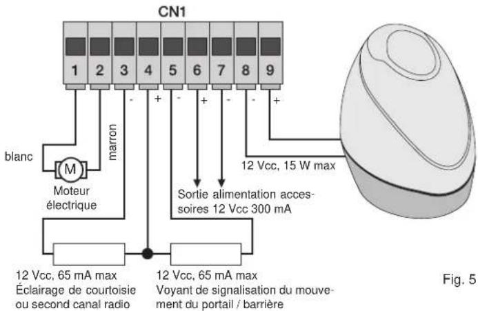 Vimar ELVOX RA98 - - Câblage clignotant, éclairage de courtoisie et voyant de signalisation du mouvement du portail / barrière - 1