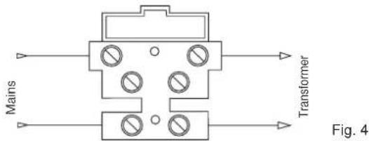 Vimar ELVOX RA98 - 4.1- Power supply line wiring - 1