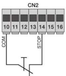 Vimar ELVOX RA98 - 4.7- Stop button connection - 1