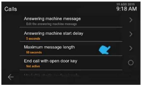 Vimar ELVOX 40517 - Durée maximale du message - 1