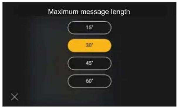 Vimar ELVOX 40517 - Durée maximale du message - 4