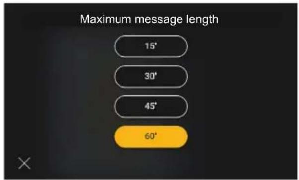 Vimar ELVOX 40517 - Durée maximale du message - 3