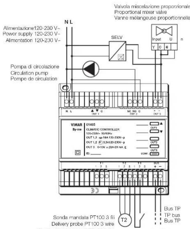 Vimar 01465 - ESEMPI DI COLLEGAMENTO • CONNECTION EXAMPLES • EXEMPLES DE RACCORDEMENT - 2
