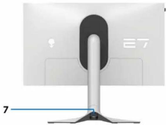 ALIENWARE AW2723DF - Identification des pièces et contrôles - 2