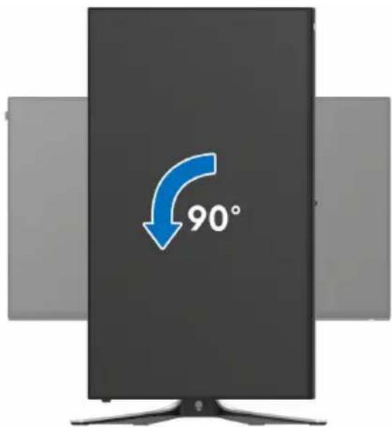 ALIENWARE AW2723DF - Pivoter dans le sens antihoraire - 1