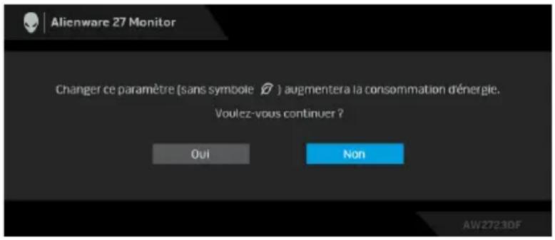 ALIENWARE AW2723DF - Mode console - 4