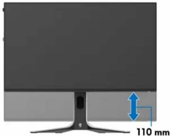 ALIENWARE AW2723DF - Extension d'inclinaison et de pivotement - 2