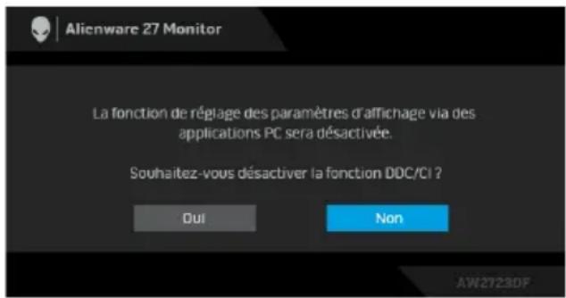 ALIENWARE AW2723DF - Mode console - 2